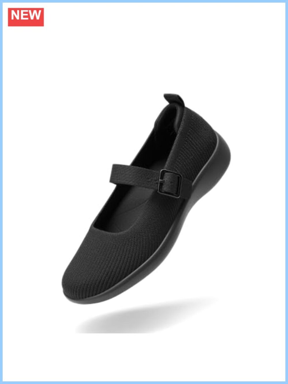 Mary Jane Ballet Flats with Memory Foam & Arch Support - Casual Comfort